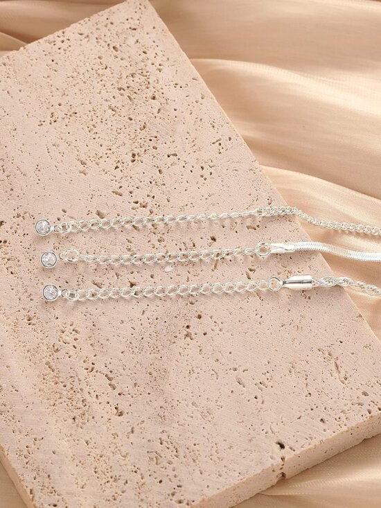 Women's Layered Necklace Set - 3 Piece Dainty Gold Jewelry for Everyday Stacking - Picture 6 of 9